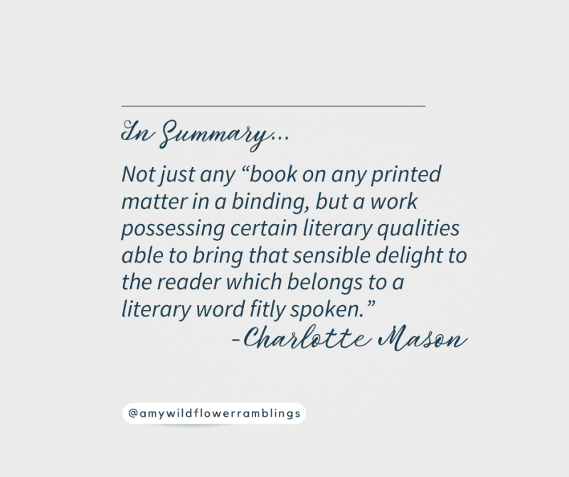 Charlotte mason living books